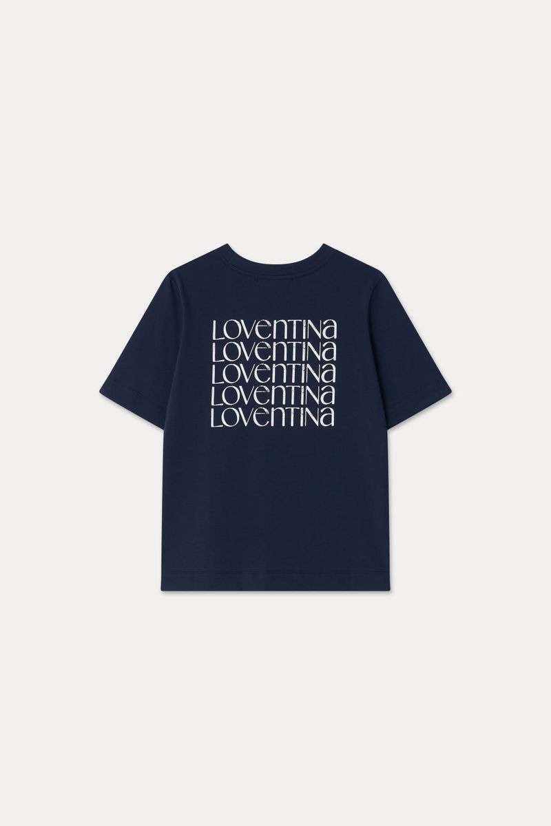 MULTI PRINTING TEE_NAVY