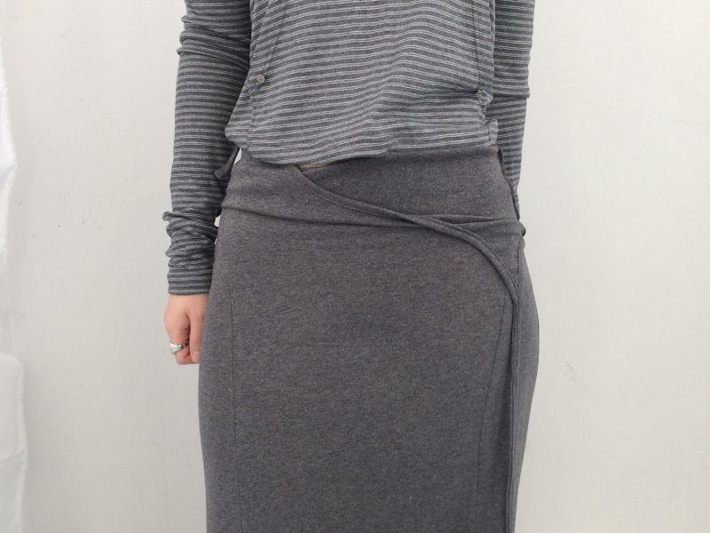 double-strap draped long dress
