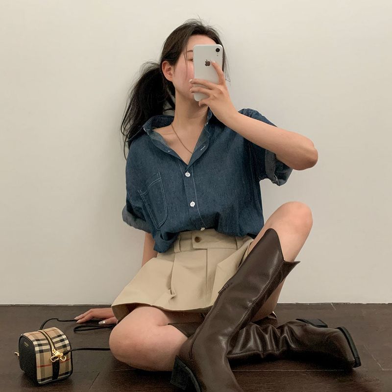 Pleated Mini Skort