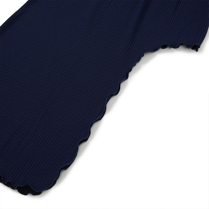 サイドオフミディアムスカート / Side-off Midi Skirt [NAVY]