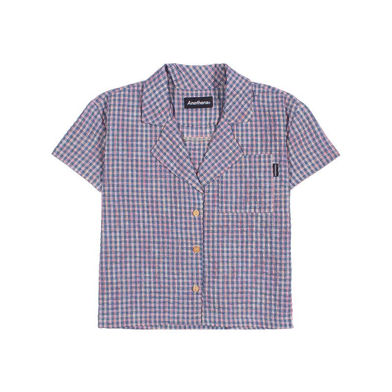 ANOTHERA(アナザーエー)の「CHECK SHIRTS_Navy(Tops)」
