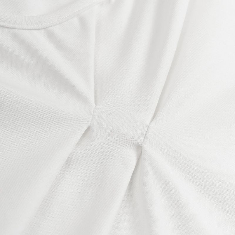 スラッシュピンタックTシャツ (WHITE)