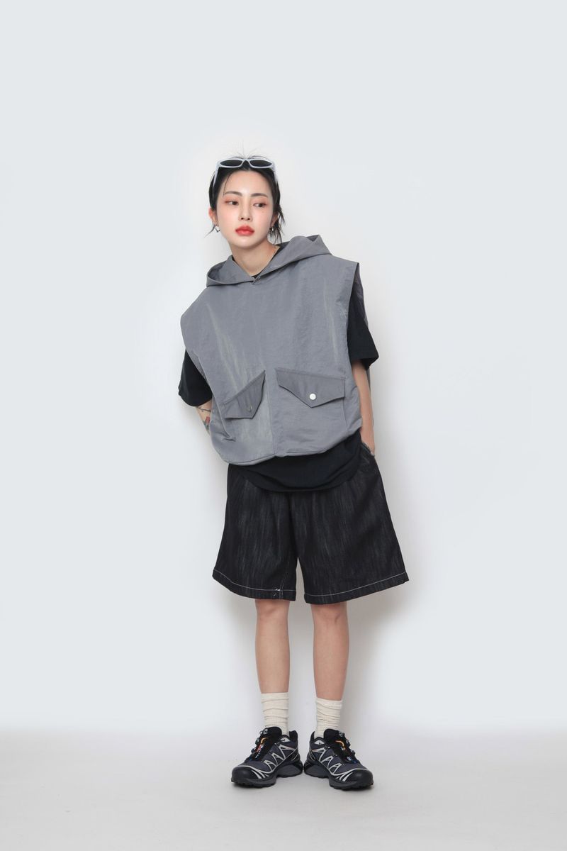 Bermuda banding half pants