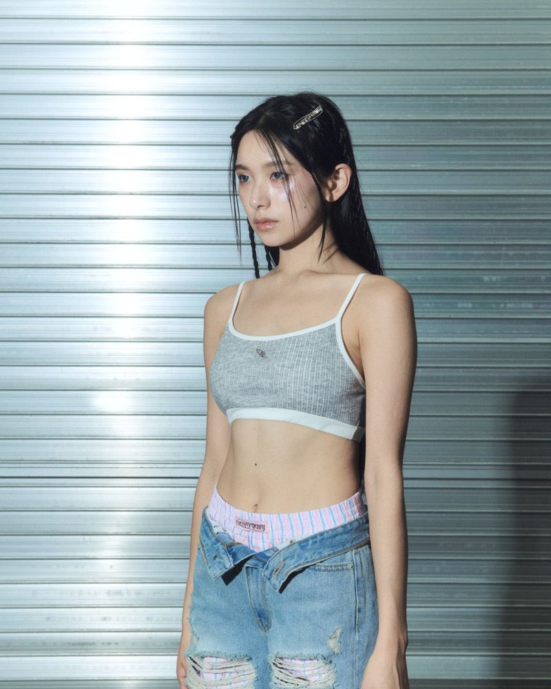 basic bra top - light pink