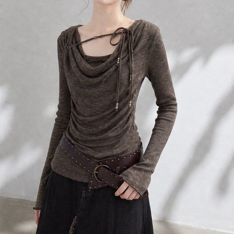 Elena String Drape Top