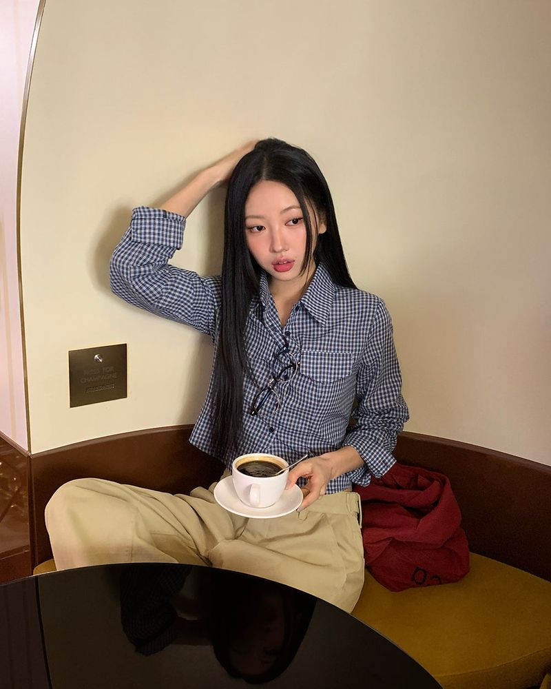 [ORIGINAL] Like Check Crop Pocket Shirt