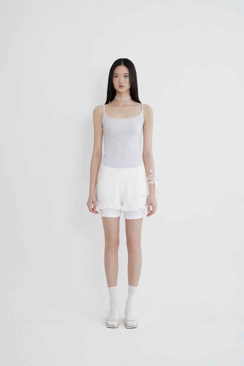Frill lace Sleeveless (BLUE)