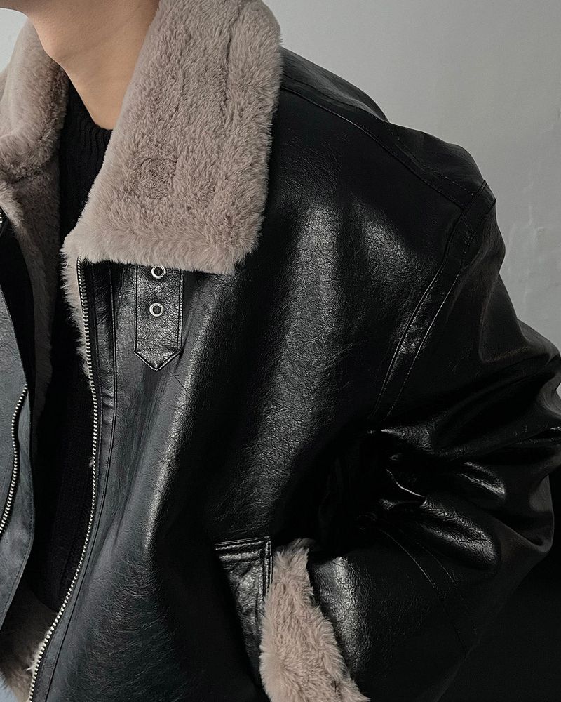 ECT bold Oversized fit suede jacket (3 colors)