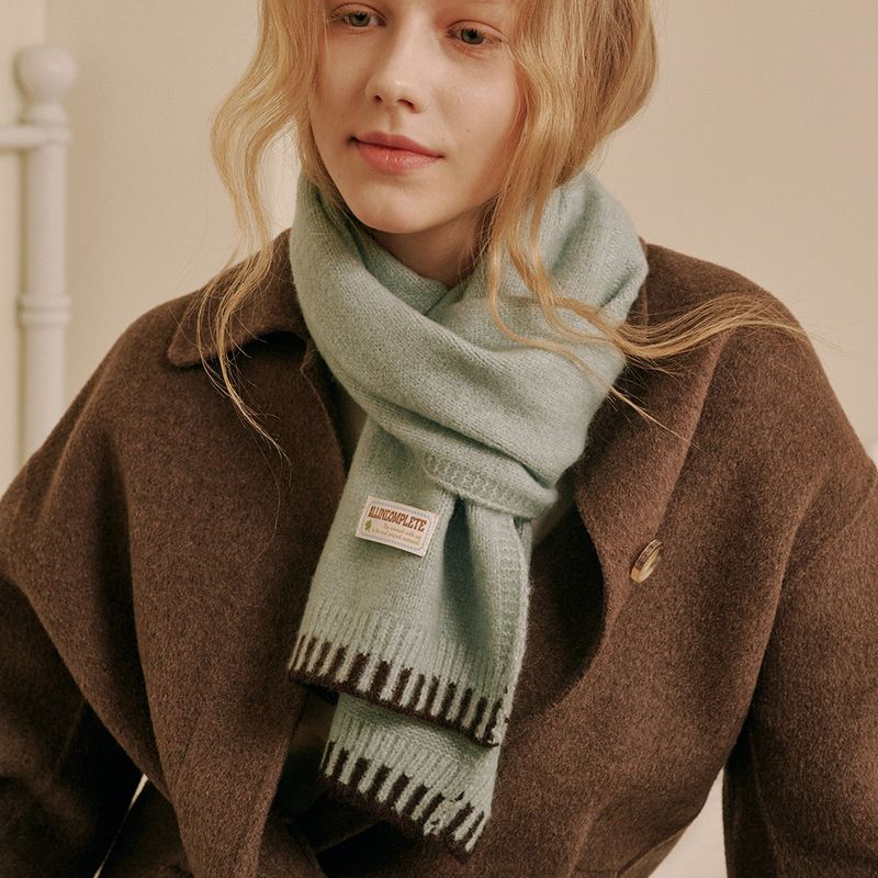 Piano Knit Muffler (Mint)