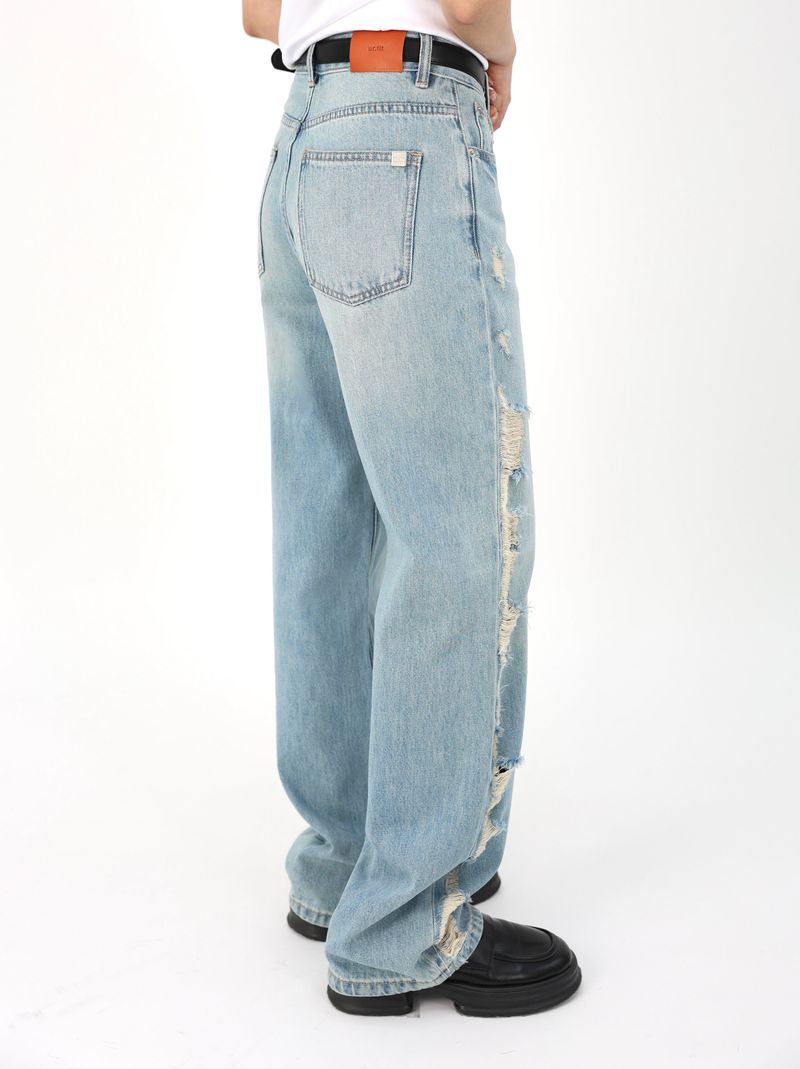 TEEN DESTROYED SLIM WIDE DENIM code 26231