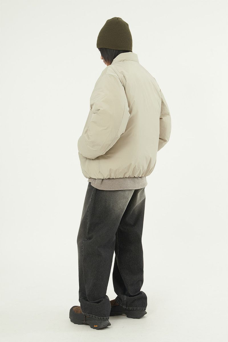 Non-stitch down padded jumper