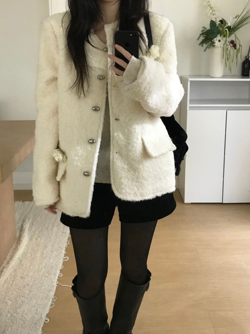 Kitten（キッテン）の「Wish Bookle Tweed Jacket (2 colors)（Jackets/Outerwear）」