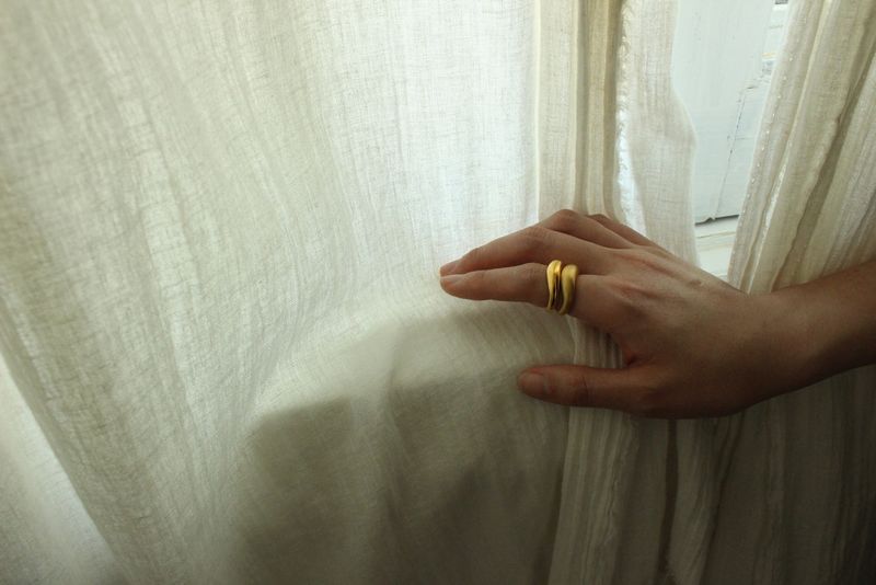 A RING (MATT-18K GOLD PLATING)