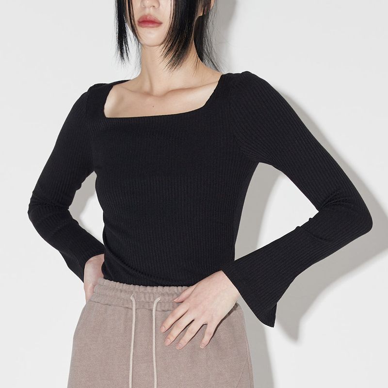 スクエアニット / Sqare knit [BLACK]