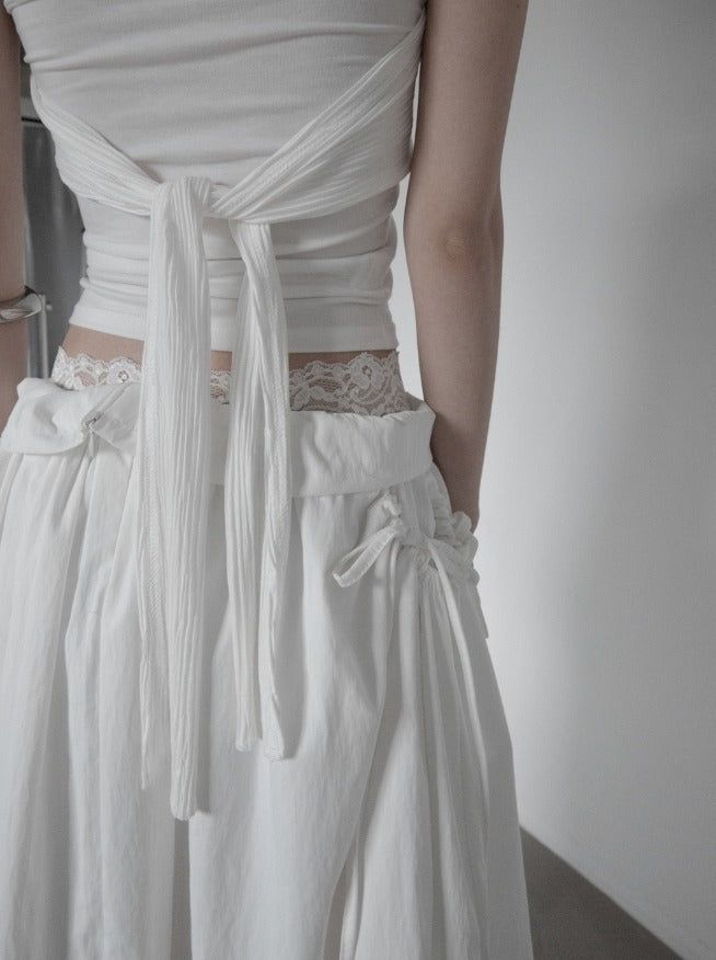 Tuvella Shirred Balloon Skirt