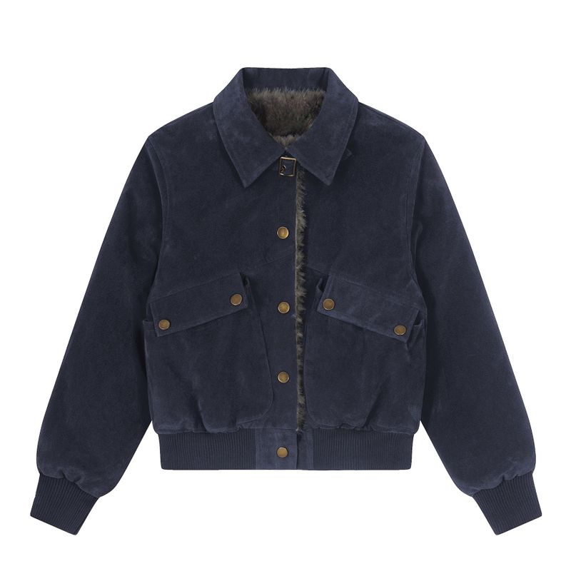 Cozy&Kitsch(コージーアンドキッチ)の「Mara Suede Fur Lined Jacket(Jackets/Outerwear)」