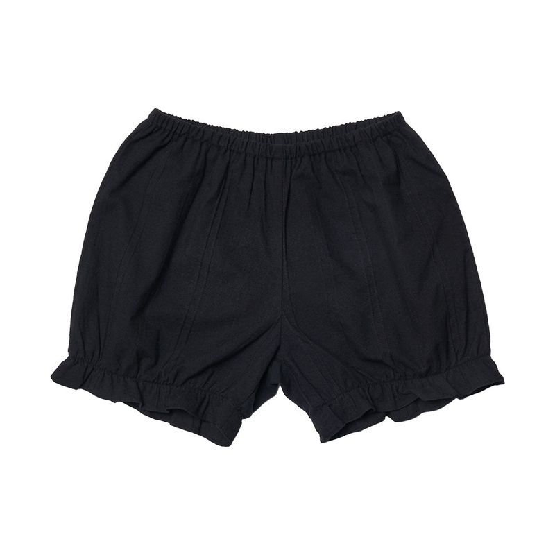Mellow Cotton Bloomer Shorts_Black