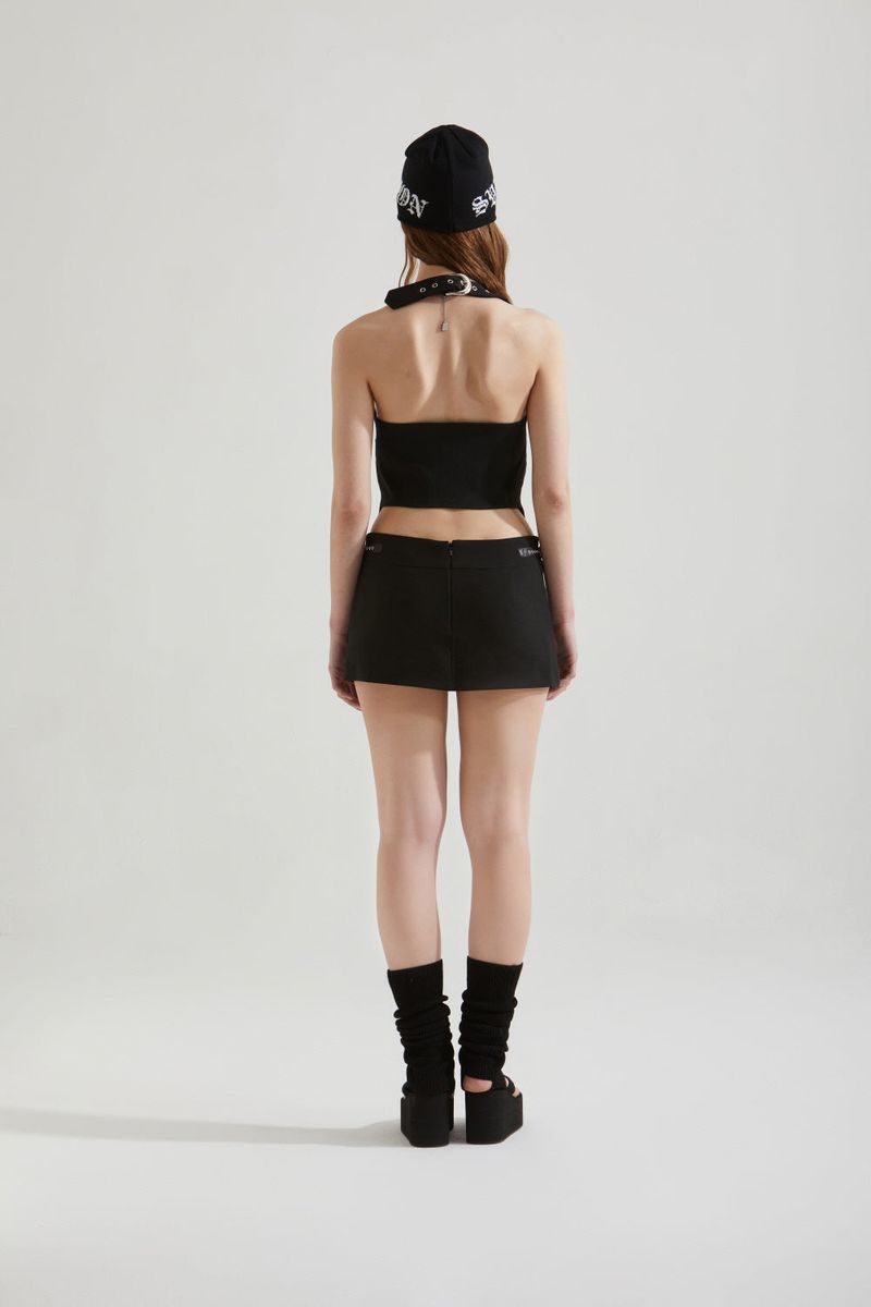 STRAP MINI SKIRT