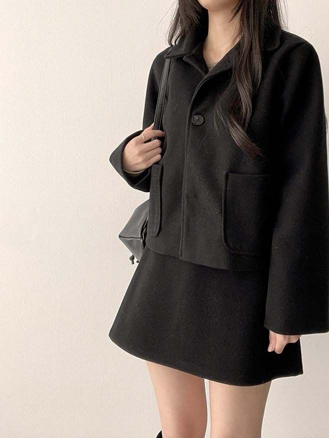 Rein pocket short coat jacket