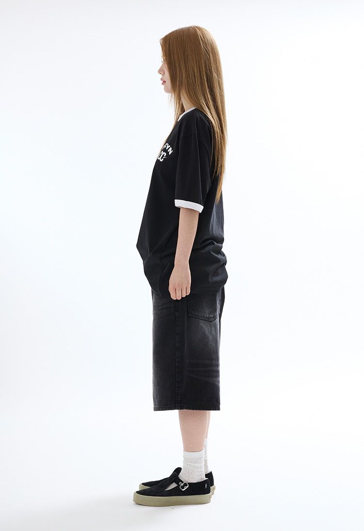 リンガーTシャツ ブラック
