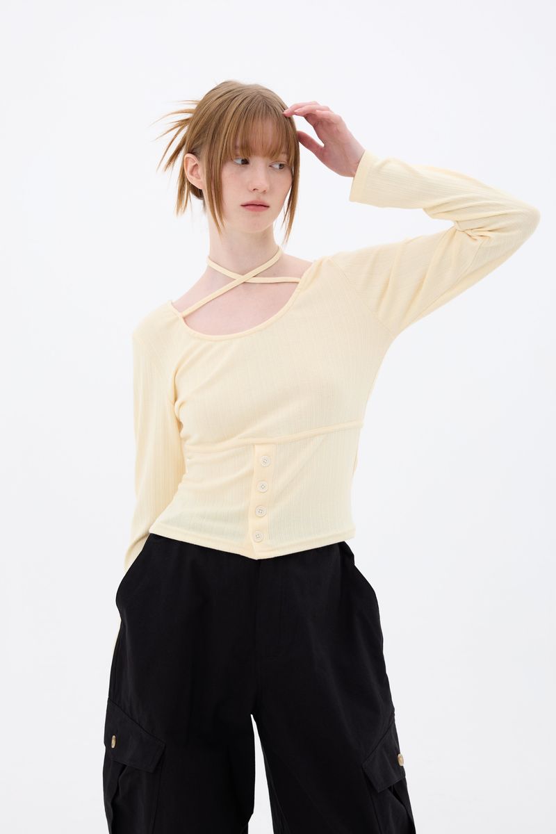 NEBULA LONG SLEEVE / YELLOW