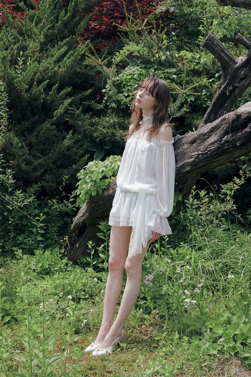 PAIN OR PLEASURE（ペインオアプレジャー）の「ANGEL HOOK DRESS white（Dresses）」