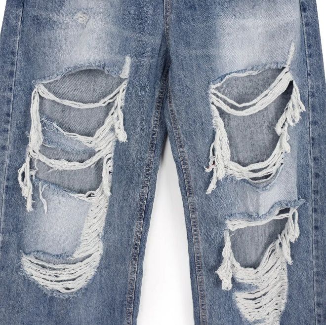 Rudd Distressed Washed Denim Pants