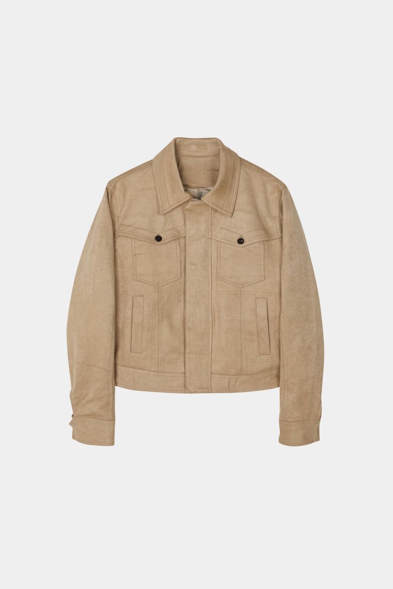 Western Collar Suede Jacket (No.849)