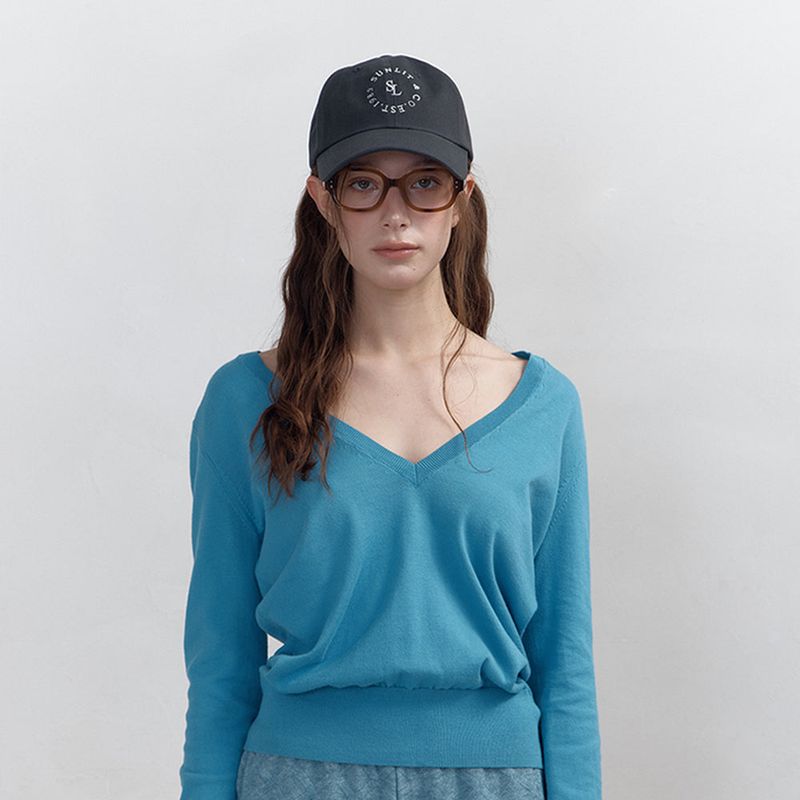Sunlit（サンリット）の「SUNLIT LETTERING BALL CAP (CHARCOAL)（Hats）」