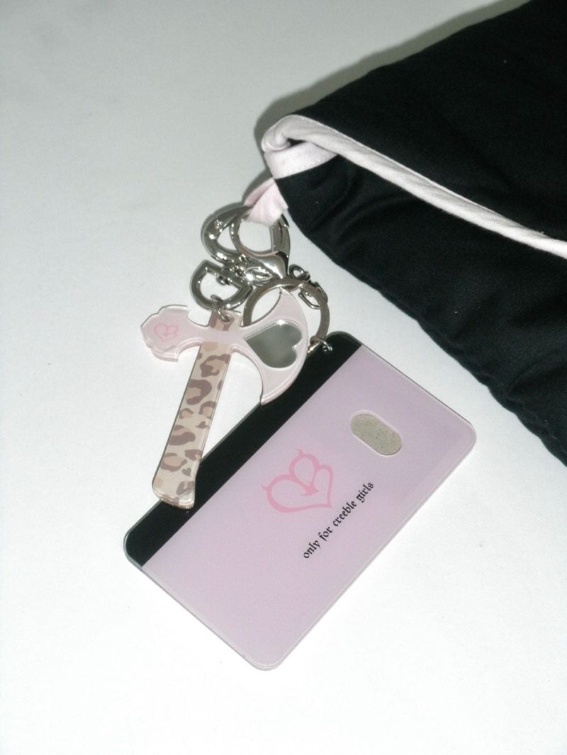 creeble girls only keyring