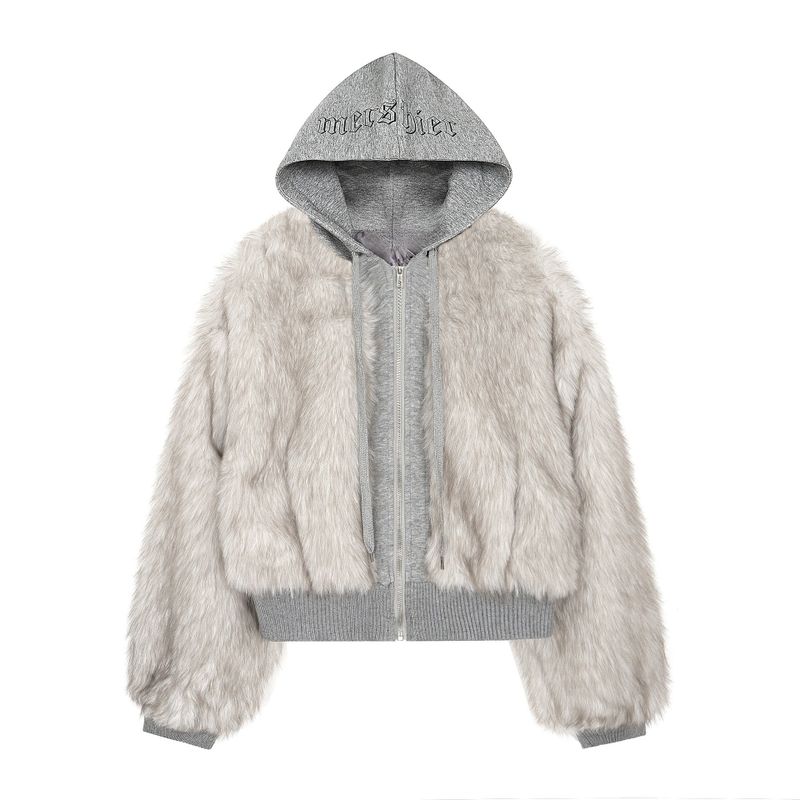 Vienna Mixed Fur Zip-up Jacket