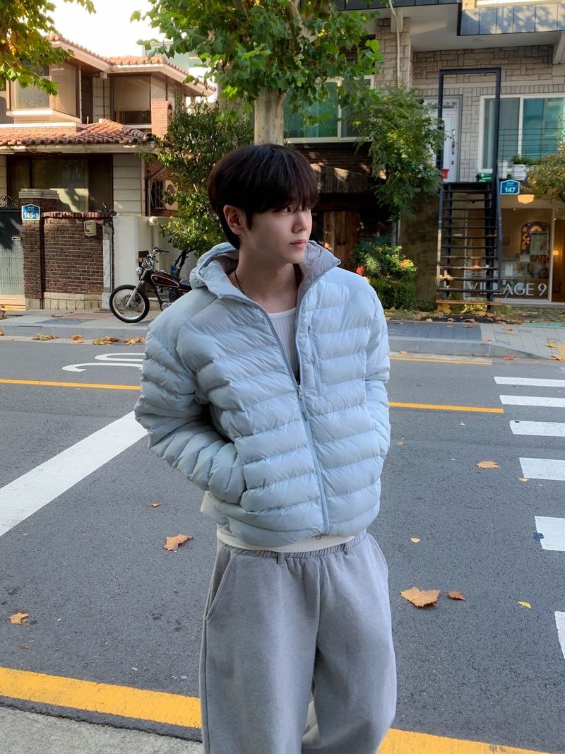 [Premium] Pastel Hooded Lightweight Padded Jacket