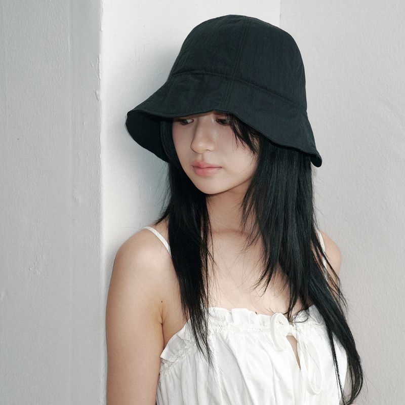 モリー ストリングボンネットハット (Black)