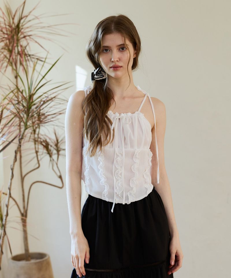 ARIKIM（アリキム）の「REVE CORSET SMOCKED TOP / WHITE（Tops）」