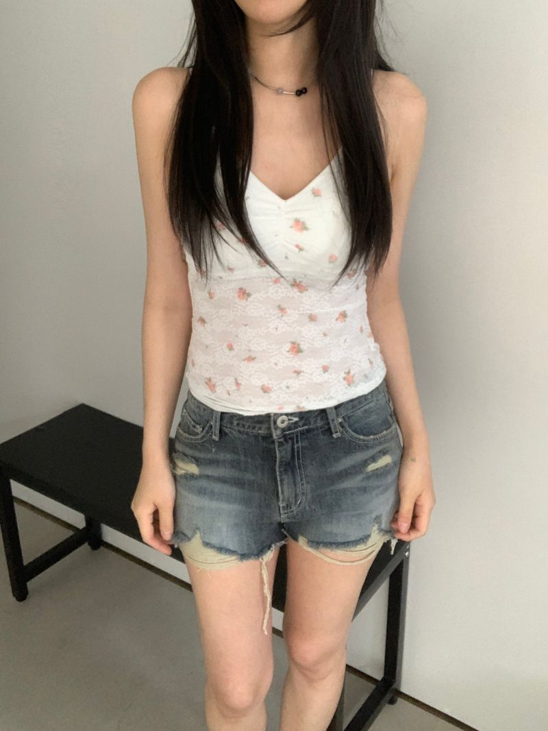 Daniel Lace Flower Sleeveless