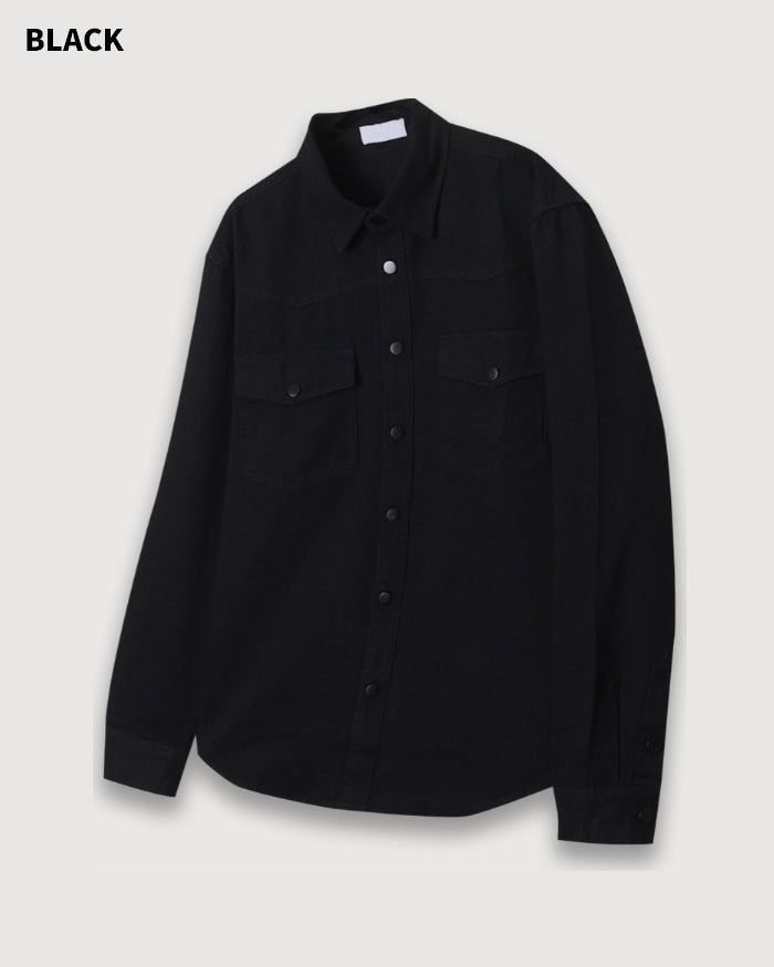 (UNISEX) Western Over Cotton Shirt