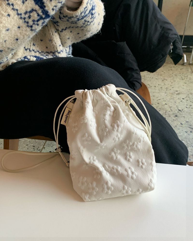 Floral mini bag IVORY