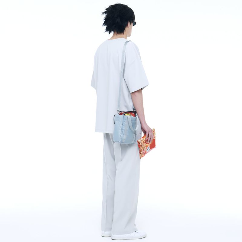 WOVEN 1/2 HALF T-SHIRT COOL GREY