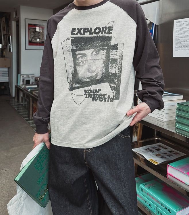 Vision Color Matching Raglan Long Sleeve