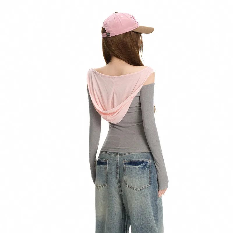Sweet Polka Dot Layered Asymmetric Top