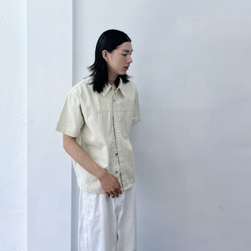 Mist Beige Utility Shirt