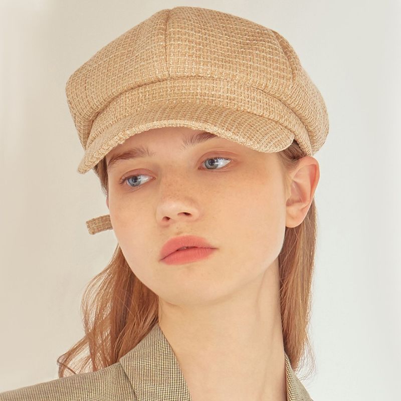 louie ooie(ルイウイ)の「boni newsboy cap - tweed beige(Hats)」