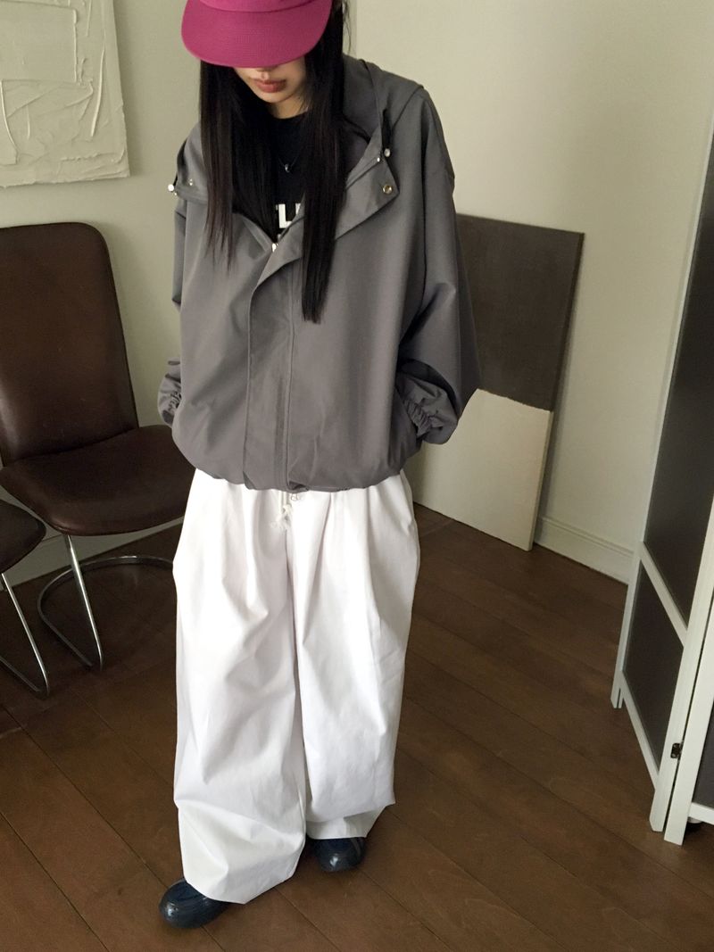 Beaton Goffcore String Boxy Windbreaker