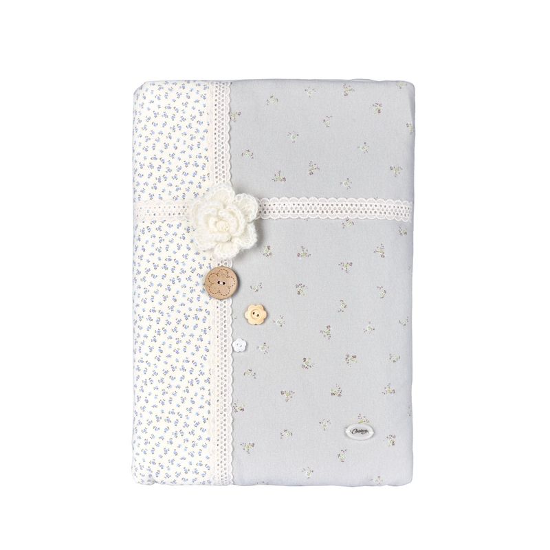 Blomming notebook pouch_mint cream