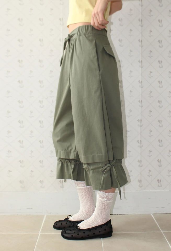 FRILL CULOTTE PANTS