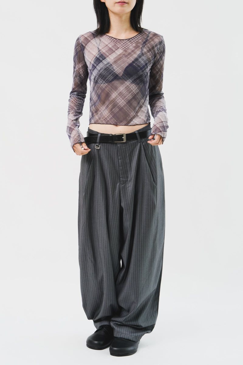 Pan Herringbone Striped Trousers (3color) 