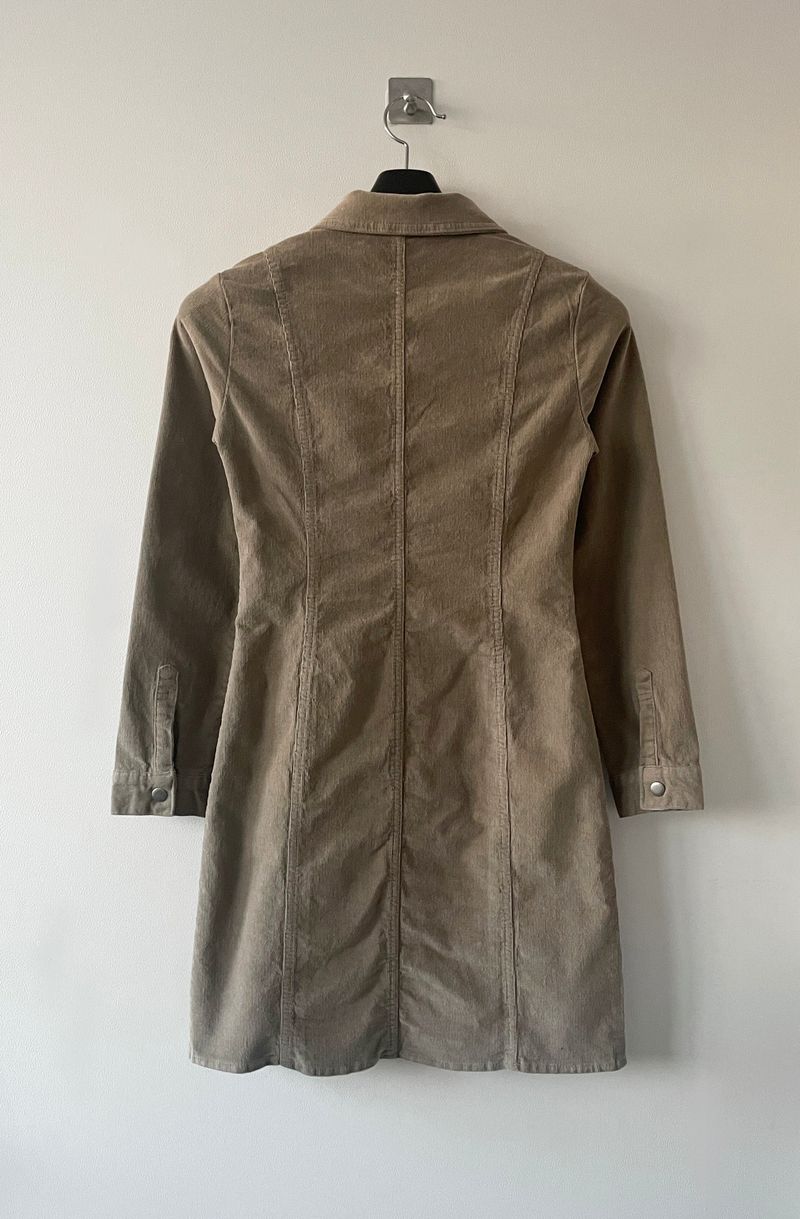 Western collar mini dress