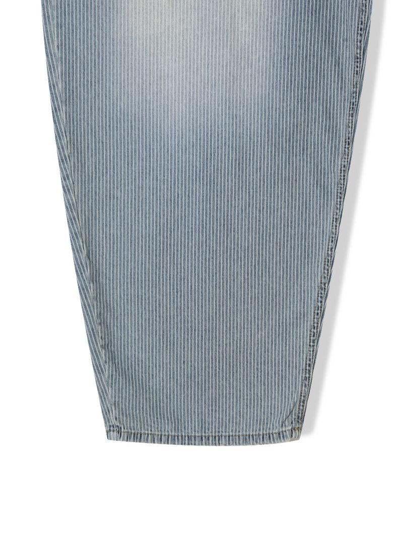Naughty Stripe Balloon Denim Pants 2C