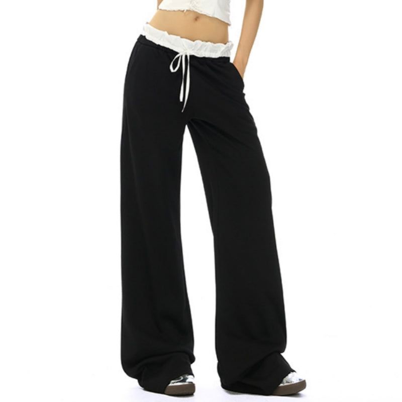 Double Waist Set-Up String Jogger Pants