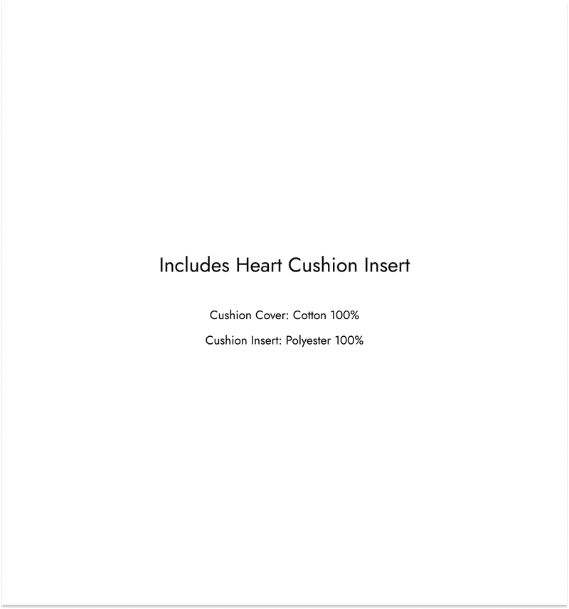 Heart Frill Cotton Cushions